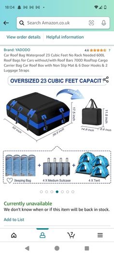 roof top bag
