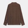 Fab Zara Brown and White Stripe Cotton Oversized Shirt Image 10