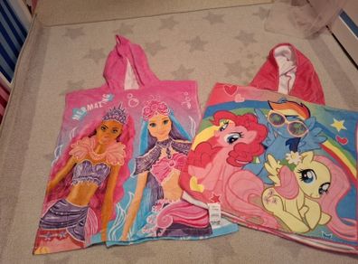 Hooded kids towels - Barbie & My Little Pony