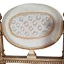 CLEARANCE: PAIR of French Louis XVI style giltwood petite boudoir or slipper chairs circa late 19thC. Image 5