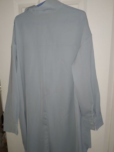 Blue shirt dress
