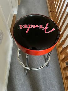 Fender guitar stool sparkle logo