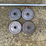 Exercise bar with 12 weights. Pictures have plates weight Image 3