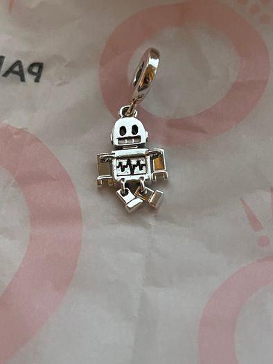 Pandora Bestie Robot Dangle charm-Brand new