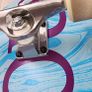 RRP 95 eur New Unused Nervous Logo Blue Complete Skateboard 8.125 Image 2