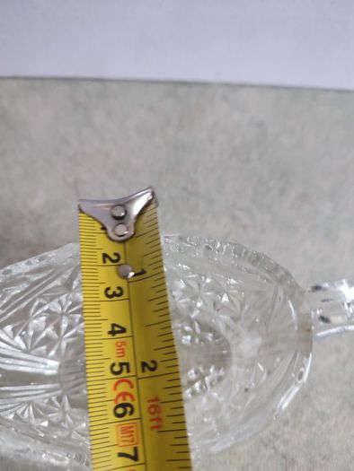 Crystal sauce gravy boat no stamp.