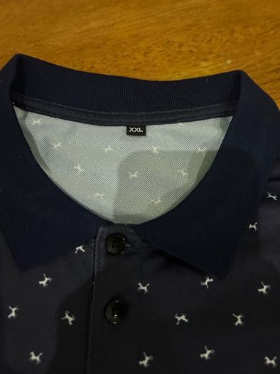 Navy polo XXL