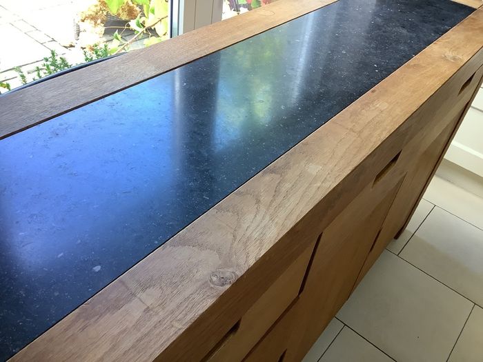 Oak Sideboard with Stone Insert - Richard Stamp