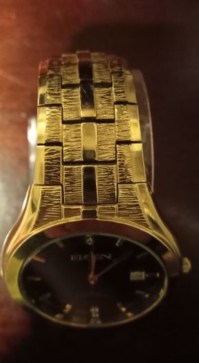 Rare Retro Elgin Lord Diamond Dial Mens Dress Watch.