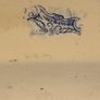 Very Large Antique Blue and White Food Serving Platter, Image 5