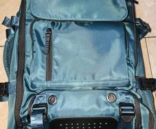 Backpack vacuum compression for travel