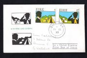 1977 Ireland Catholic Boys Scouts of Ireland Privately issued Addressed Private First Day Cover (FDC) with corcaigh (Cork) cancel