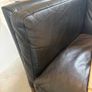 Mid century leather Couch Image 3