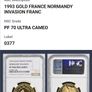 1993 Gold French Normandy Invasion Gold Franc Coin (17gm) Sovereign Image 3