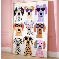 Whimsical Dogs poster