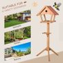 Wooden Bird Feeder Stand for Garden Pre-cut Weather Resistant 49 x 45 x 139cm (FREE SHIPPING) Image 4