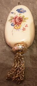ceramic pomander/ perfume necklace, on offer