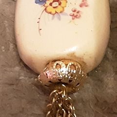ceramic pomander/ perfume necklace, on offer