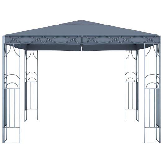 Gazebo with String Lights 300x300 cm Anthracite