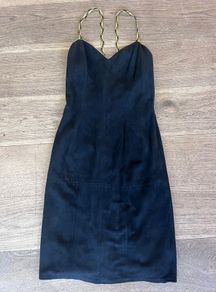 vintage suede dress