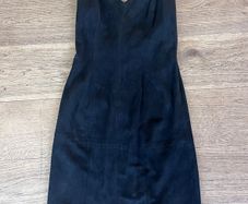 vintage suede dress