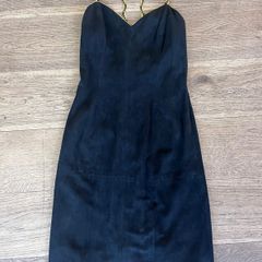 vintage suede dress