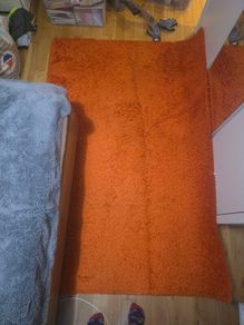 ikea orange carpet