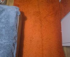 ikea orange carpet