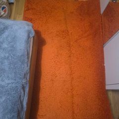 ikea orange carpet