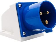 main image for ad Blue Industrial Plug &amp; Sockets MASO 16A 220v IP44 3 pin Industrial Site Plug &amp; Wall Socket Waterproof IP44 Plug Connector Socket 2P+Earth Male/Female (#513)