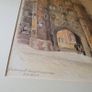 Antique framed watercolour of "St.johns gateway,Cambridge" Image 2