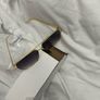 Men's gold rim square frame sunglasses Image 2