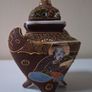 SALE!  Vintage Hand Painted Japanese Porcelain Vessel Image 4
