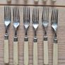 Vintage set of 6 Firth Staybrite Fish Cutlery Set Image 2