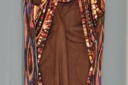 Red Queen boutique ethnic print maxi with open back detail Sz L/XL (Fit 12-14UK)
