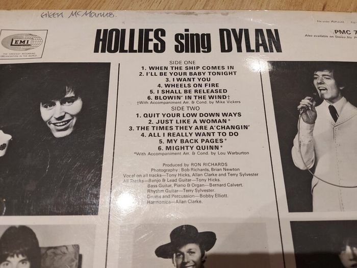 The Hollies - Sing Dylan - Vinyl Record + Hundreds More