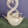 tall signed Franco Moretti venetian swans Image 3