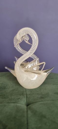 tall signed Franco Moretti venetian swans