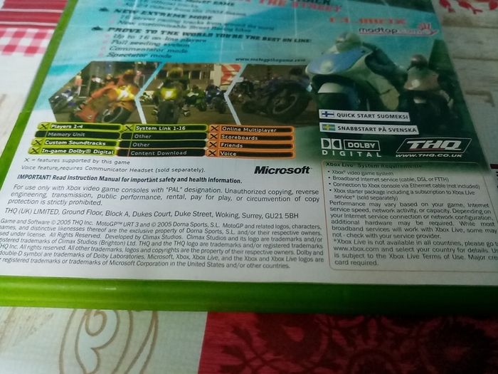 MotoGp 3 Ultimate Racing Technology - Xbox Games - Original