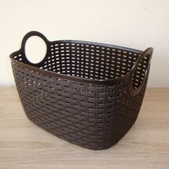 Black storage basket