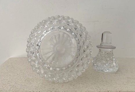 Vintage French Crystal Decanteur 1980s