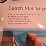 Foldable Beach mat with backrest NEW Image 4