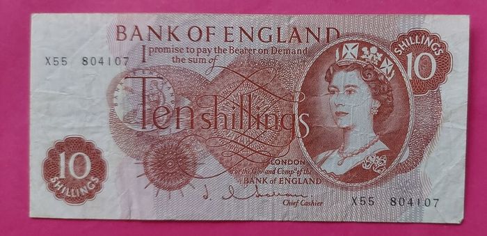 Bank of England 10 shilling note 1963-67