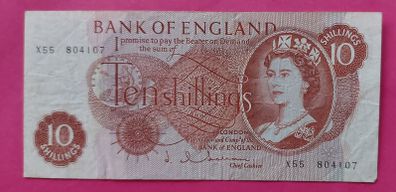 Bank of England 10 shilling note 1963-67