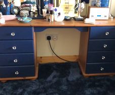 Two tone Blue dressing table