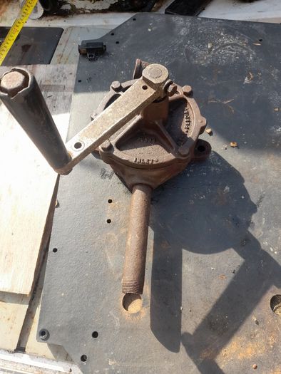 Antique Diesel Transfer Rotary Hand Operated Bowser Pump Made in England