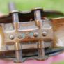 Antique Brass and wood Fishing Reel Image 4