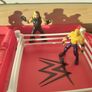 WWE Mini Playset with Ring + 9 Wrestlers Image 3