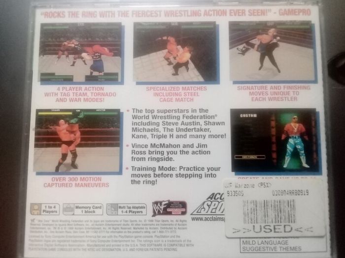 WWF War Zone Playstation 1 NTSC-U