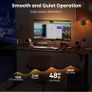 100 x 60 cm Standing Desk, Electric Height Adjustable Desk with 2 Hooks Image 5